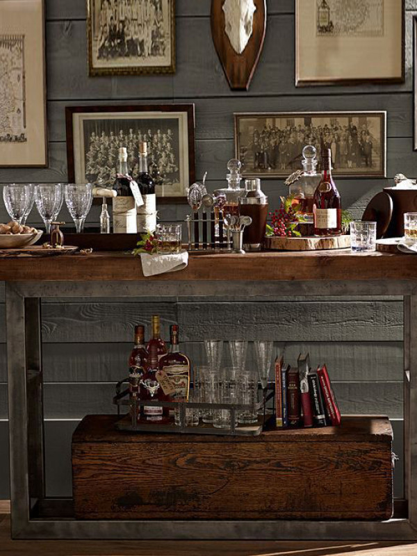 Стол консольный в стиле лофт GES-409 купить Стол консольный в стиле лофт GES-409