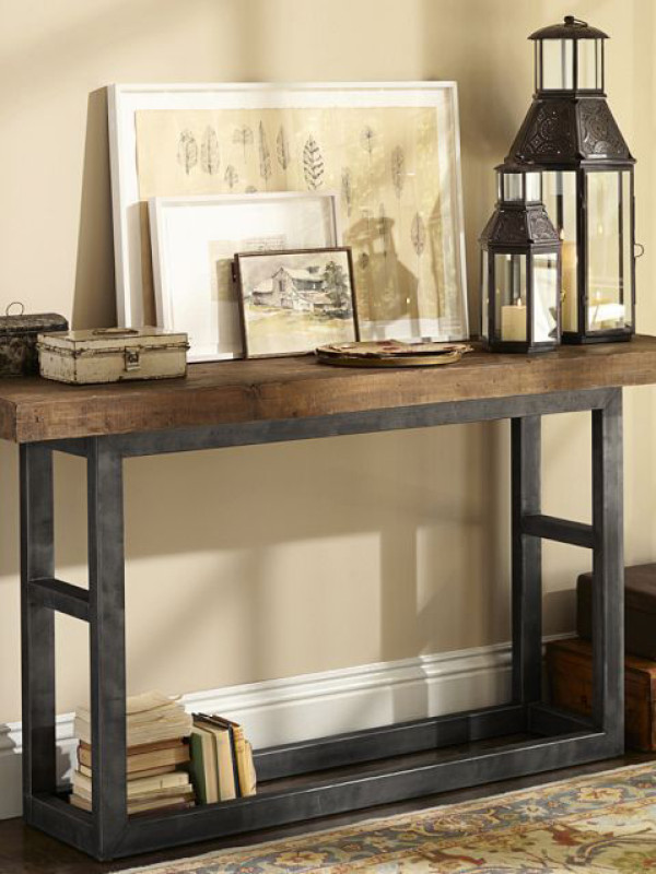 Стол консольный в стиле лофт GES-409 купить Стол консольный в стиле лофт GES-409